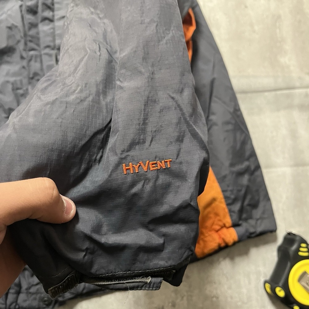 The North Face Hyvent Windbreaker Men's Size M Gray Wind Shell Orange Lining - Picture 7 of 11